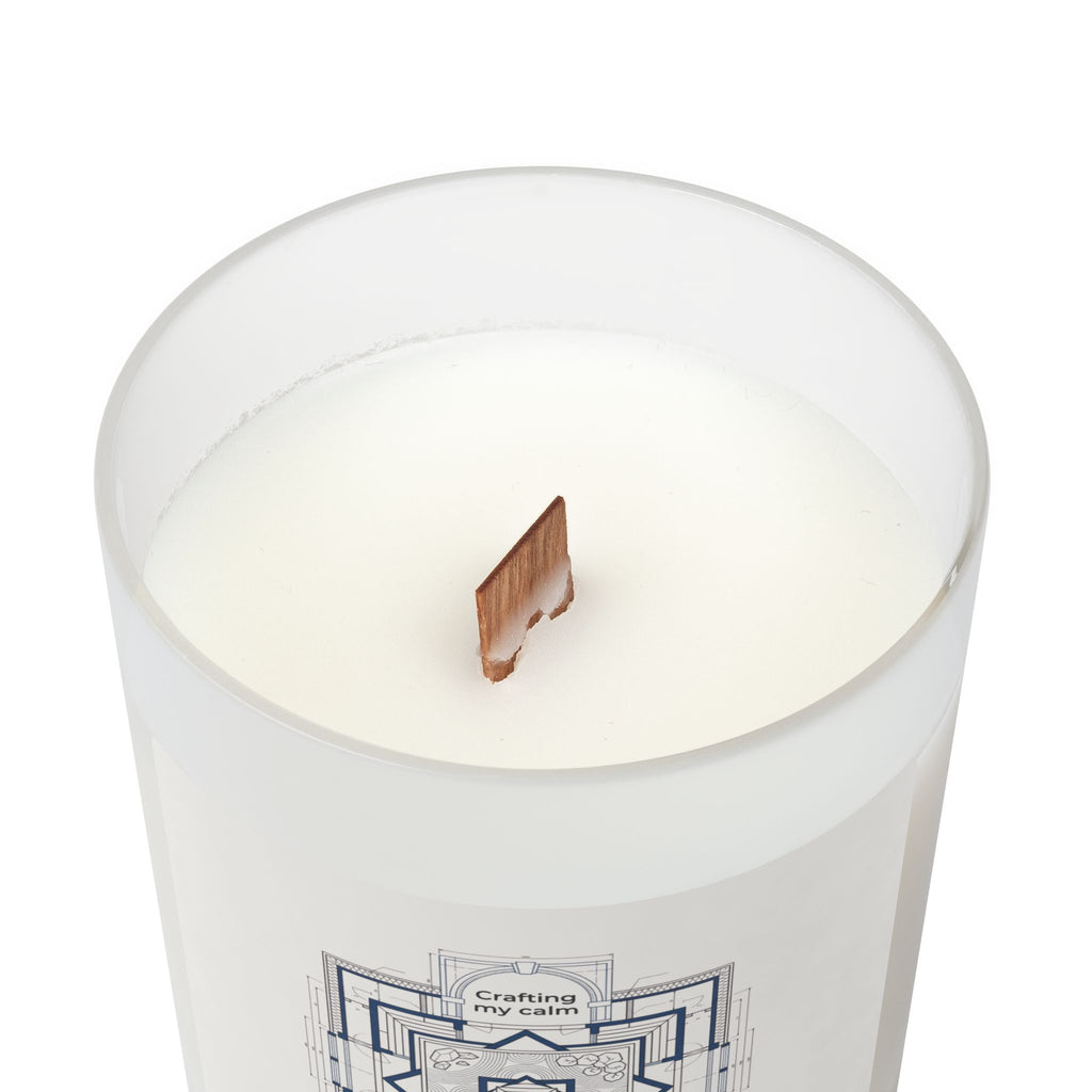 Crafting My Calm Candle - Frosted Glass, Aromatherapy, Relaxation 11Oz