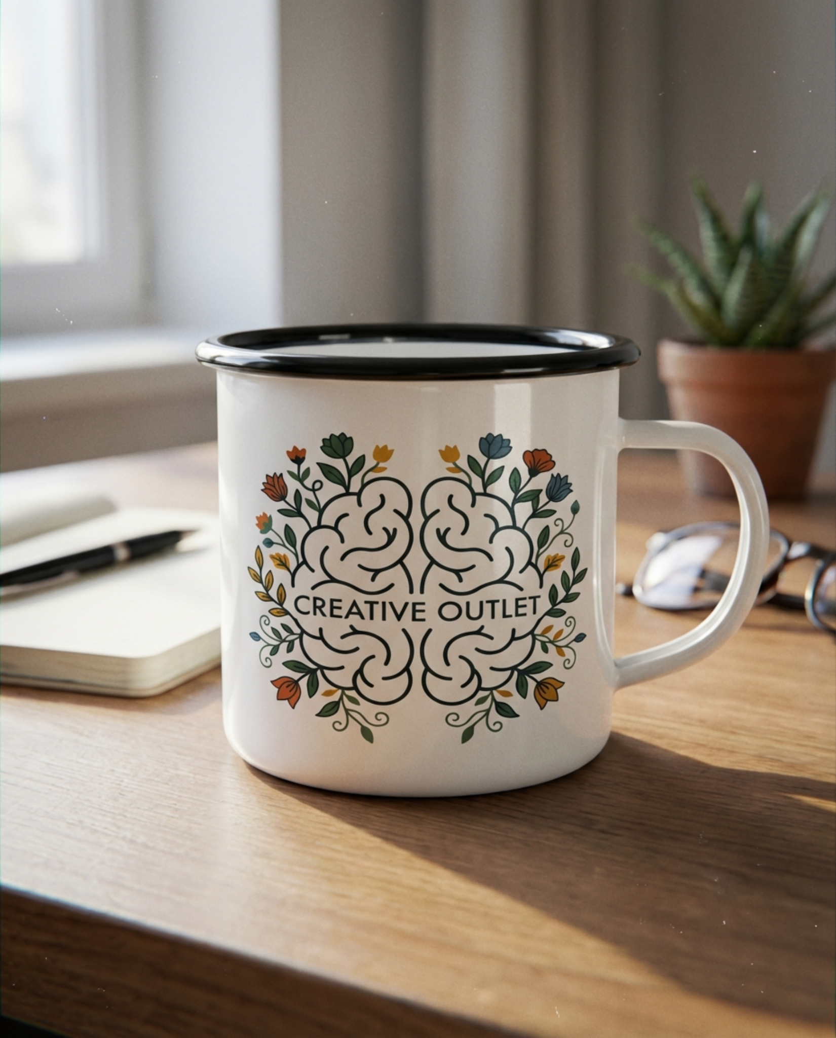 Creative Outlet Camping Mug - Crochet, ADHD, Hyperfocus Gift